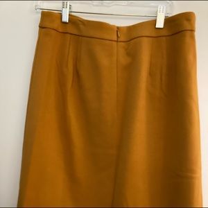 Gold colored skirt